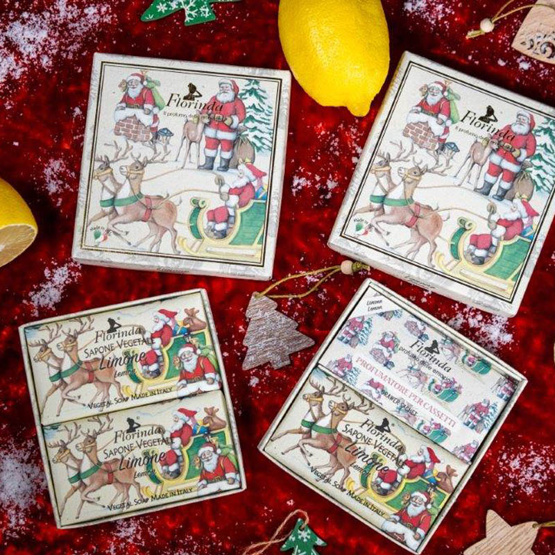 

Подарочный набор мыла Florindia Счастливого Рождества. Лимон