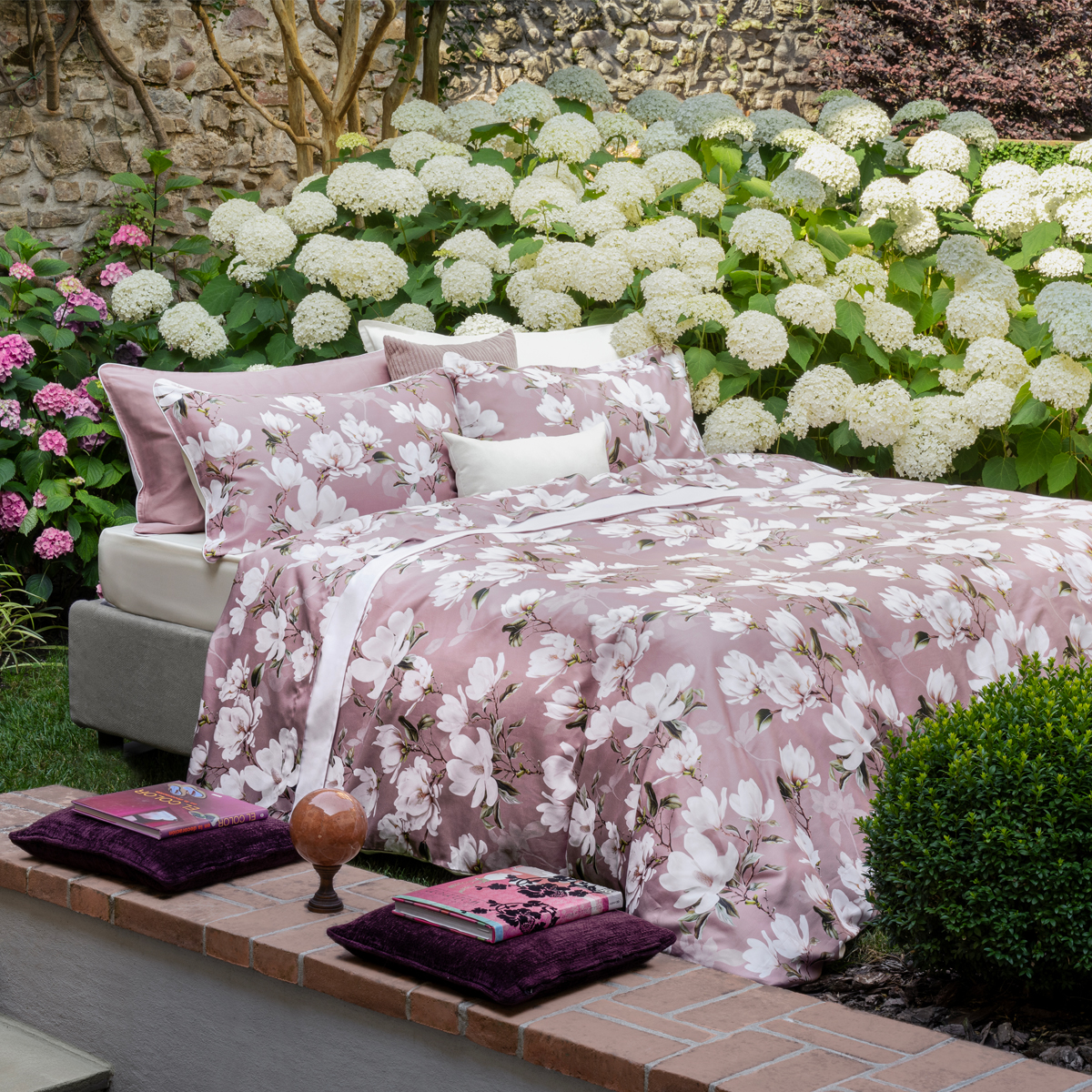 Комплект постельного белья евро Emanuela Galizzi Lavinia 2541 сиреневый белый 32580₽