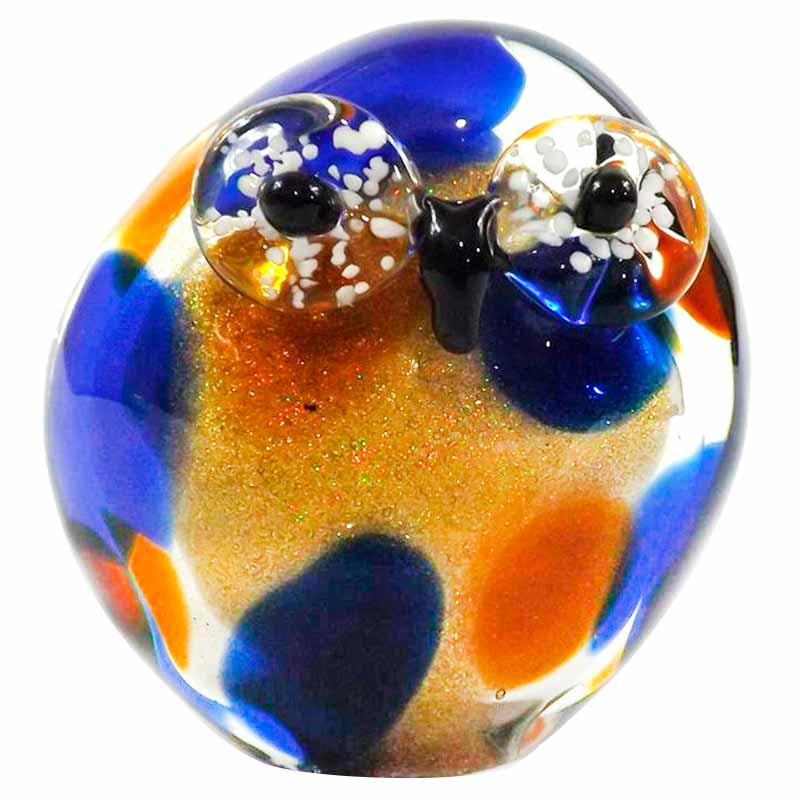 Фигурка Art Glass Маленький совенок 11см Art Glass ZB1537-TA, цвет синий - фото 1