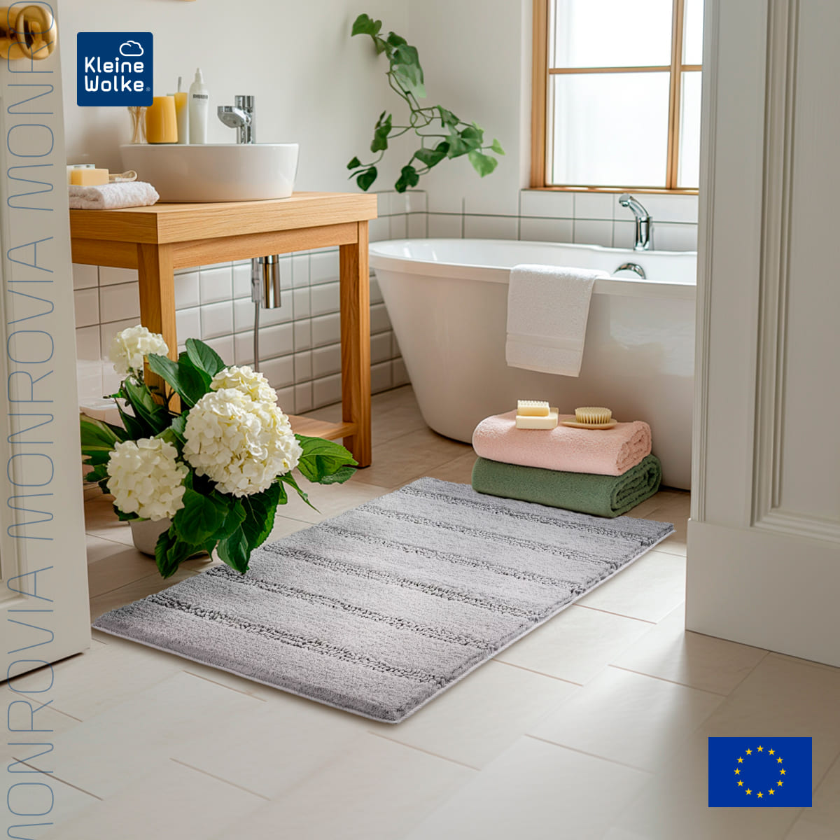 

Коврик для ванной комнаты Kleine Wolke Monrovia Platinum 70x120см