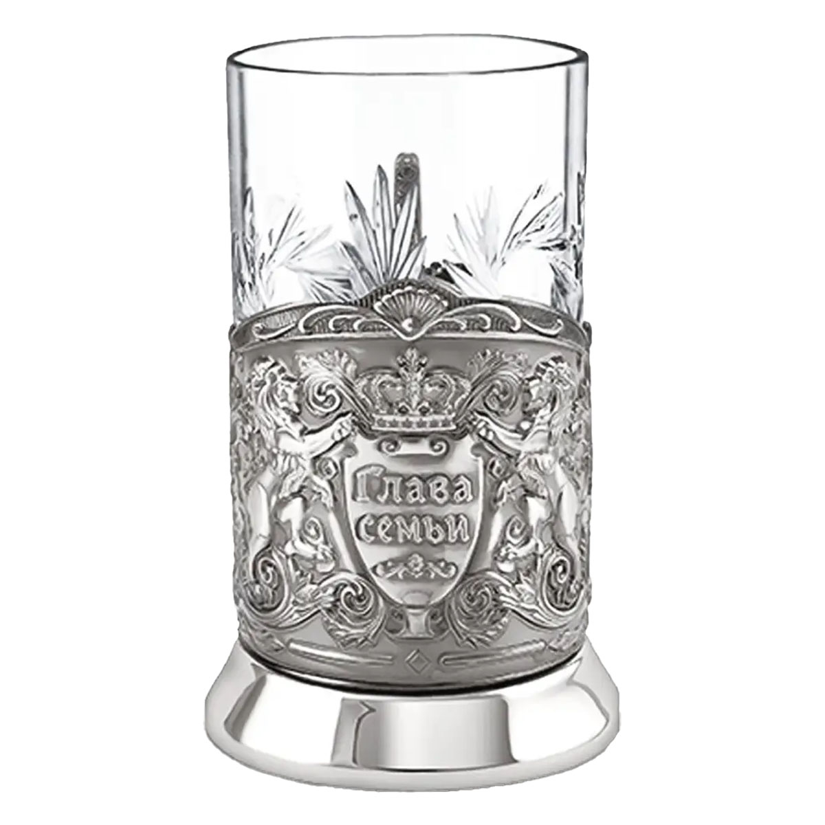 Стакан в подставканнике Кольчугинский Мельхиор Триумфальная Глава семьи