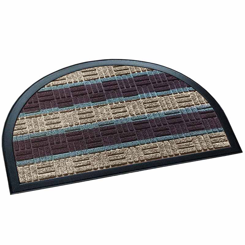 

Коврик придверный Shahintex LUX multicolor 40x60см, полукруглый кофе с молоком, Бежевый