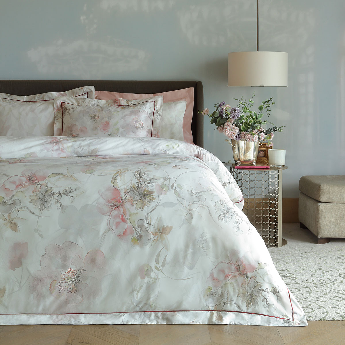 Комплект постельного белья 1,5-спальный Valeron Soren Valeron 60288944, цвет розовый