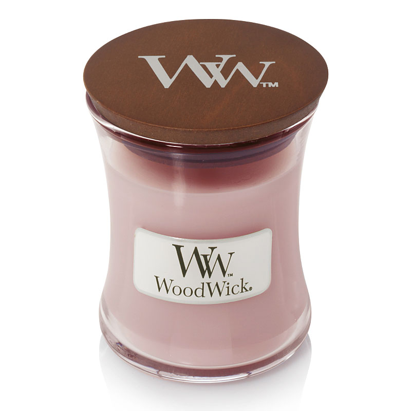 Свеча ароматическая Woodwick Розовое дерево 8см Woodwick 98025E, цвет розовый - фото 1