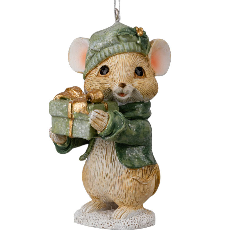 

Украшение ErichKrause Decor Мышка с подарком 8см