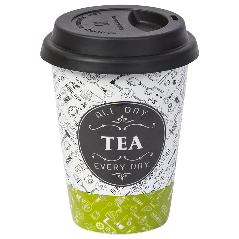 

Кружка Konitz для чая с крышкой Tea Talk, 380 мл, Многоцветие