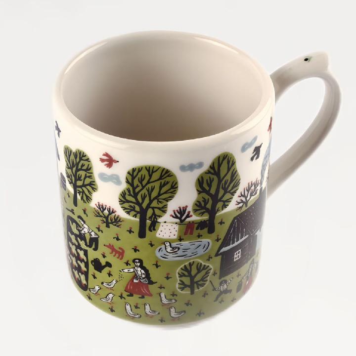 Кружка Дымов Керамика Суздаль. Огород Уткина Урожай