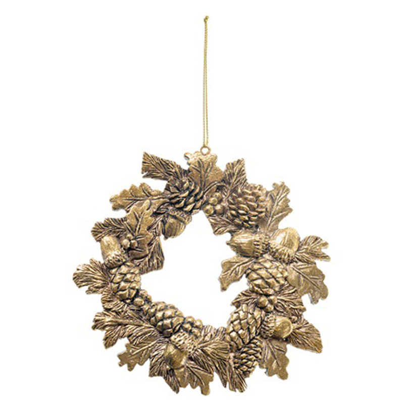 

Елочное украшение Hogewoning Christmas Baubles Gold Венок, Золотистый