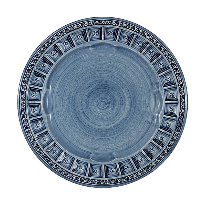 Тарелка закусочная Matceramica Augusta 22см, цвет синий