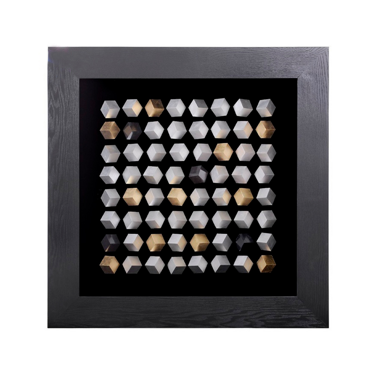 настенное панно decor and gift геккон 100 см мозаика о бали Панно Mart Gallery 64 куба в черной раме