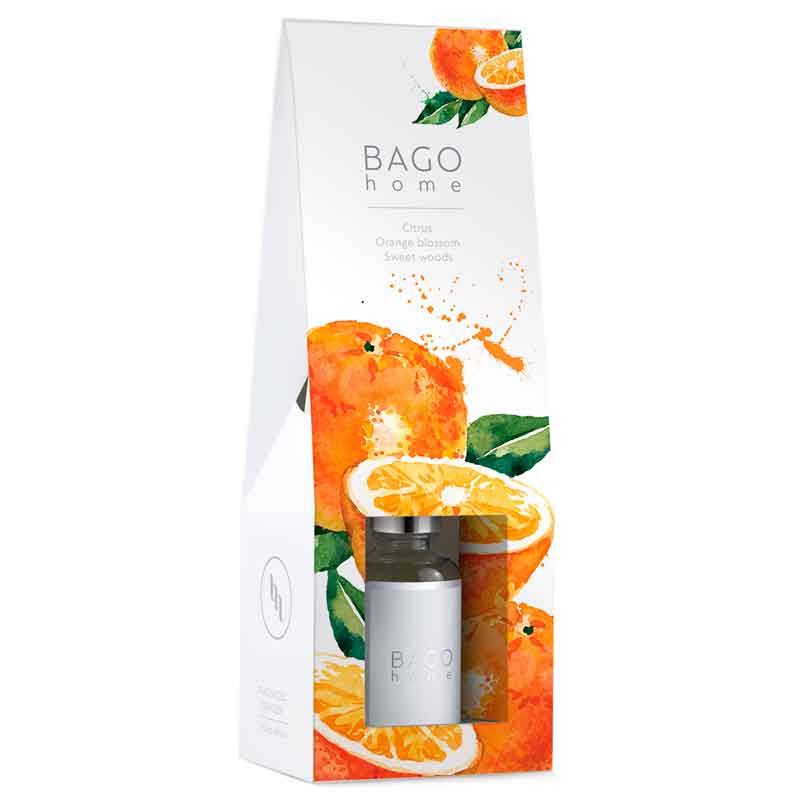 Диффузор ароматический BAGO home Акварель. Сочный апельсин бурлящий шар cafe mimi манго и апельсин 120 г