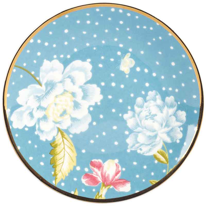 Тарелка пирожковая Laura Ashley Heritage 12см Seaspray Uni Laura Ashley 180429, цвет серо-голубой