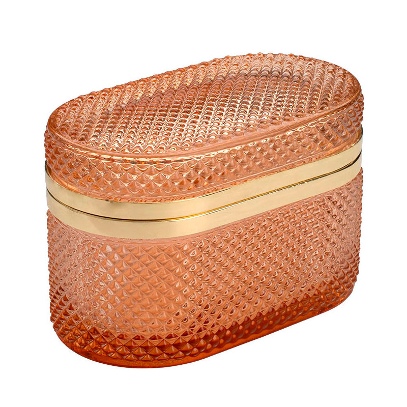 

Шкатулка овальная Вещицы, цвет янтарный