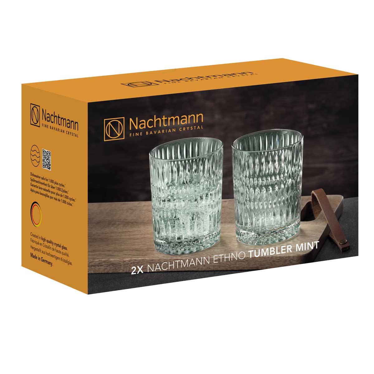 Набор стаканов низких Nachtmann ETHNO 2шт, мятный Nachtmann 105388/, цвет зеленый 105388/ - фото 4