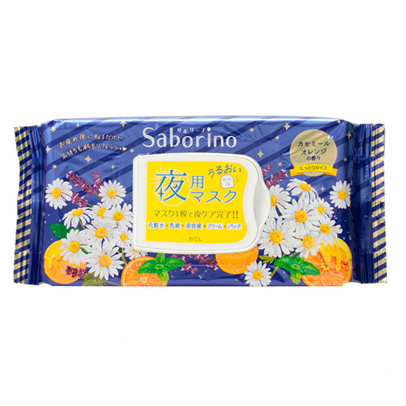 

Маска для лица Saborino Успей за 60 секунд ночная, 28шт, Белый