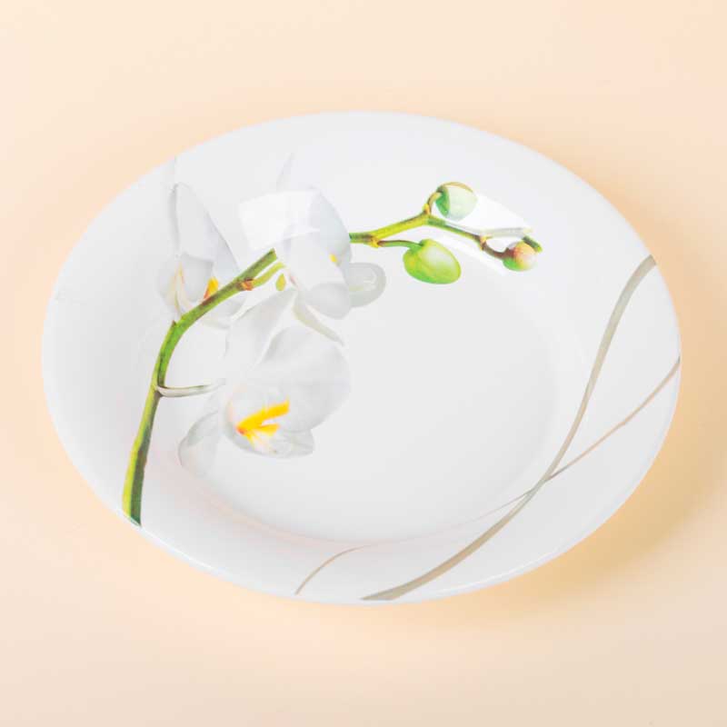 Тарелка суповая Ceramiche Viva Orchideabianca 24см