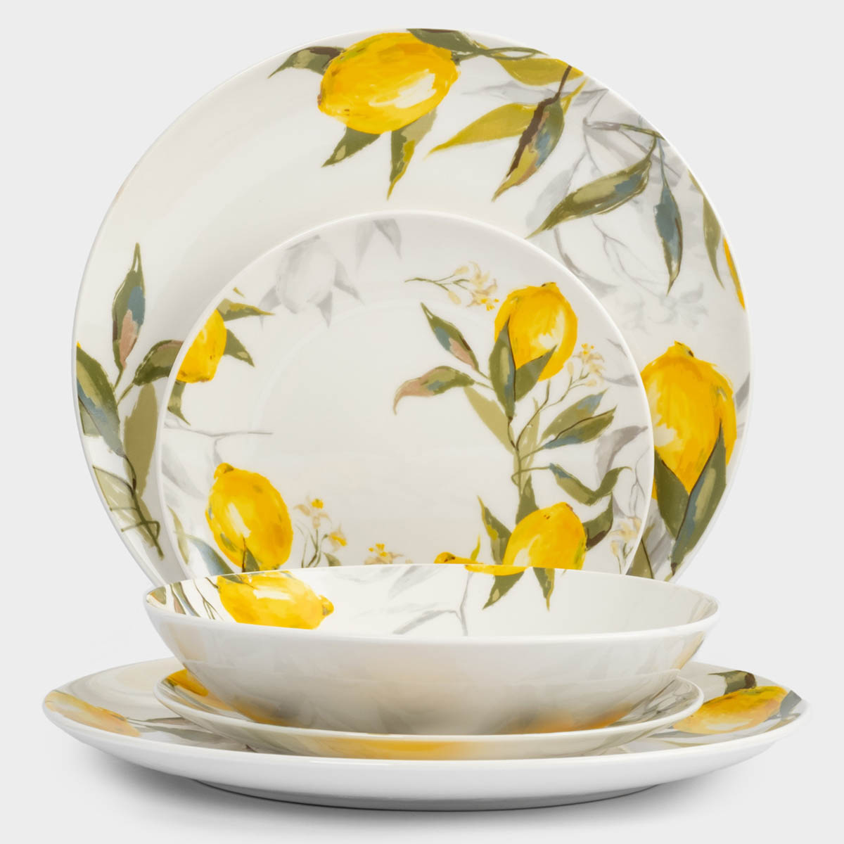 Сервиз обеденный Anna Lafarg Лимоны 18 предметов на 6 персон 5990₽