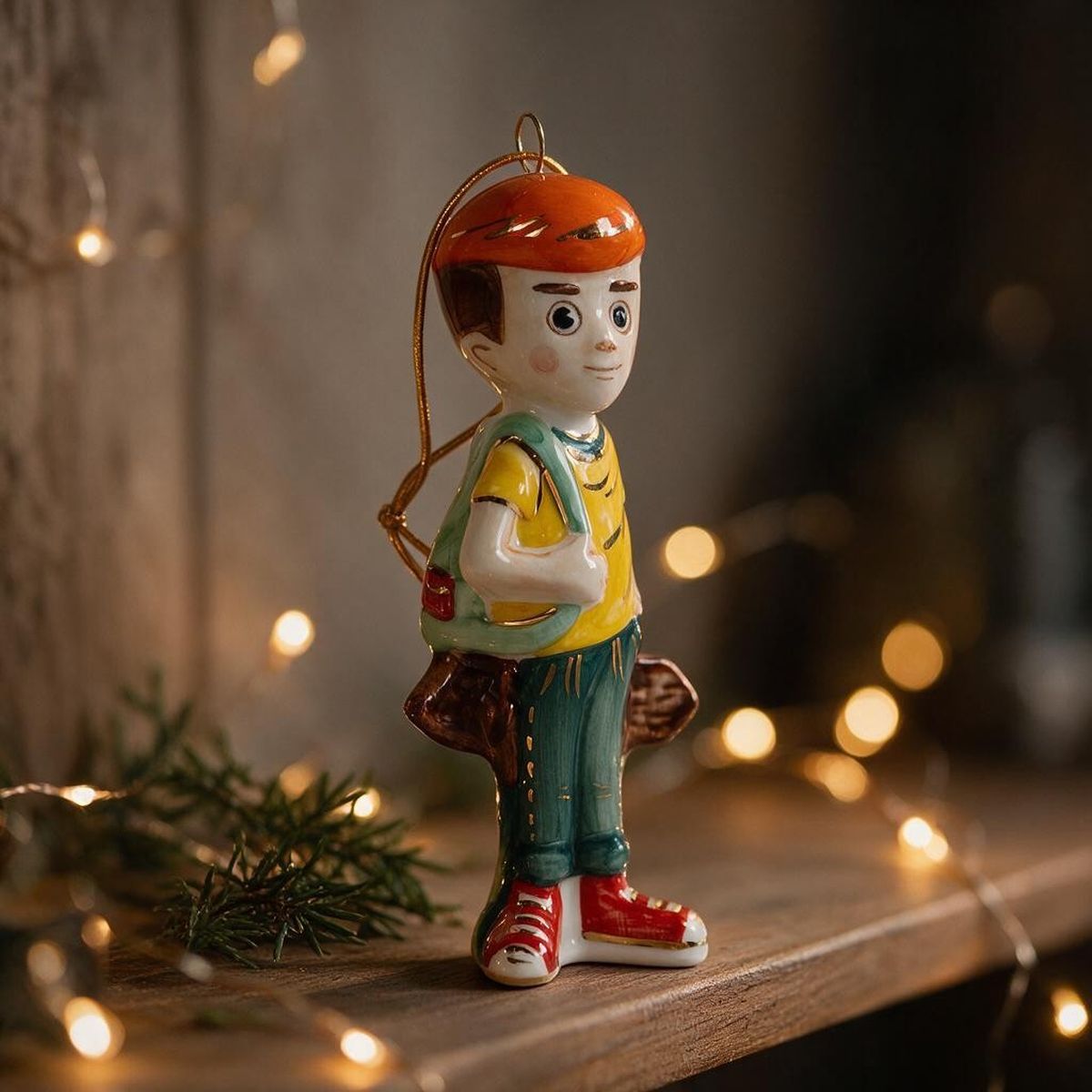 Елочная игрушка Лефортовский фарфор Простоквашино. Дядя Федор