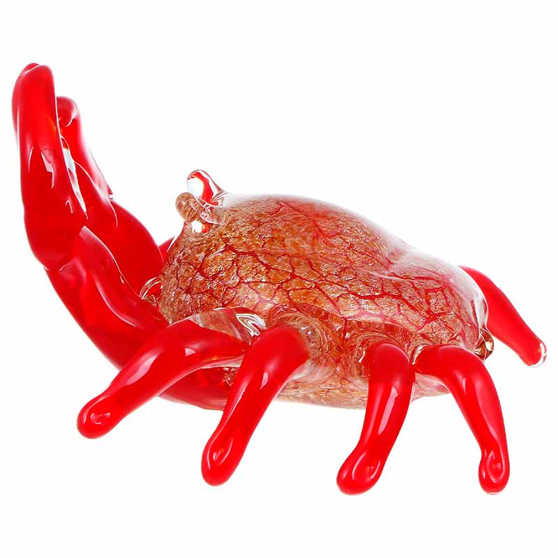

Фигурка Art Glass Краб 19x16см, Красный