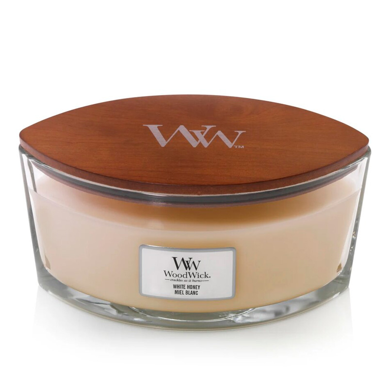 

Свеча ароматическая Woodwick Белый мед, 9см