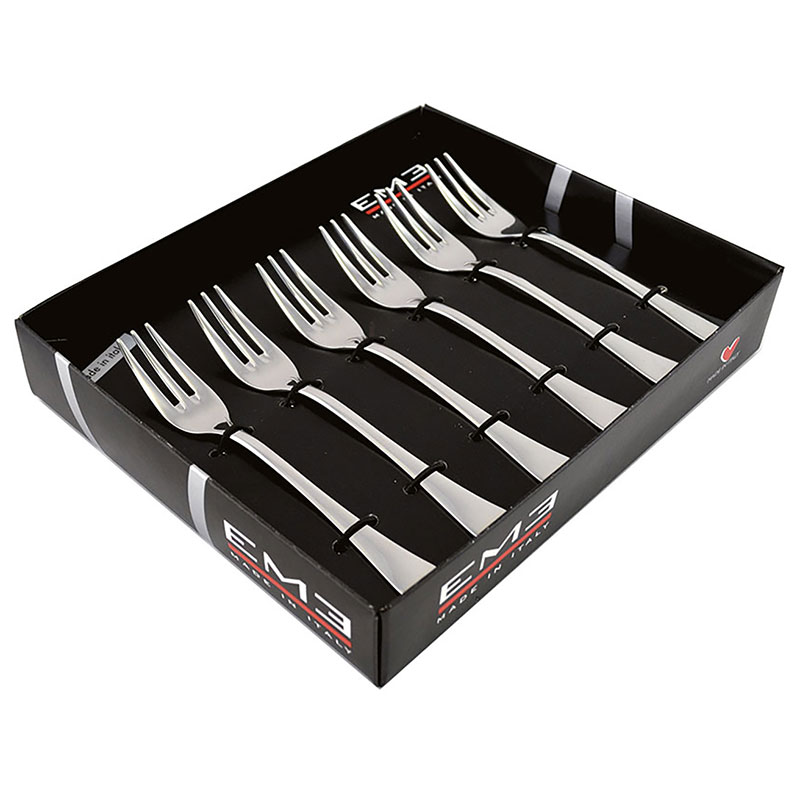 

Набор вилок десертных Eme Сalles 6 предметов, Серебристый