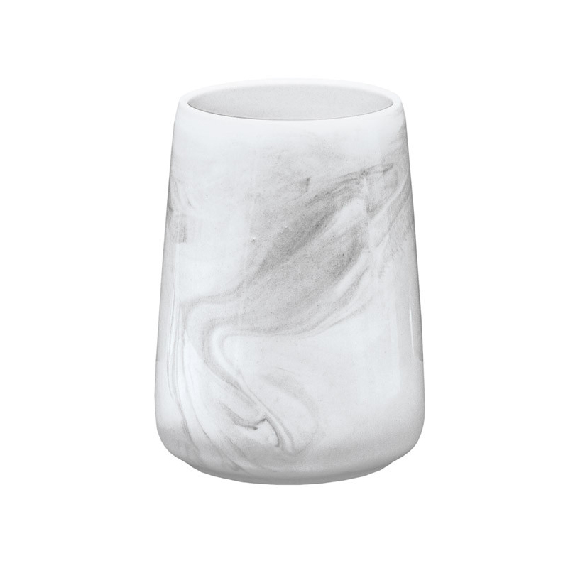 поднос magistro marble 38x18 см из мрамора Стакан для зубных щеток Kleine Wolke Marble