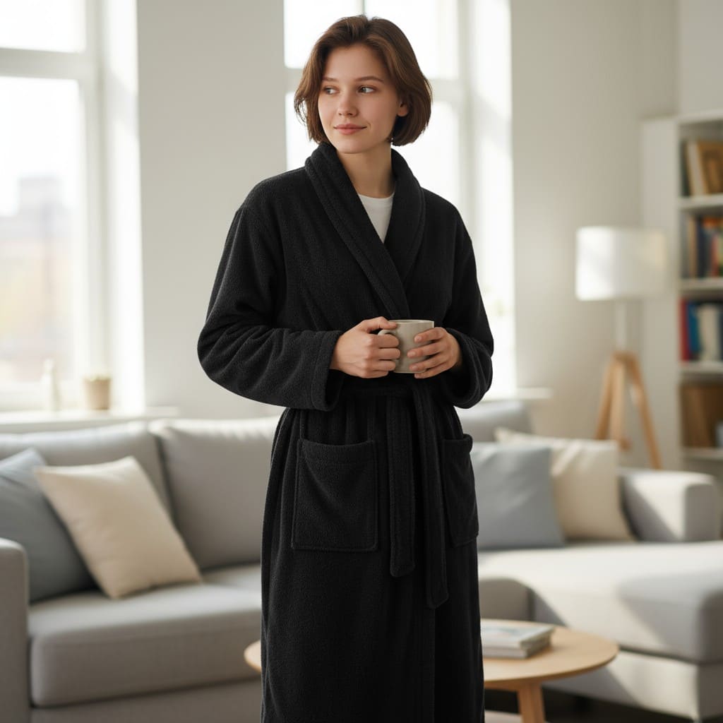 Халат махровый Lameirinho Basic размер XL антрацит 11970₽