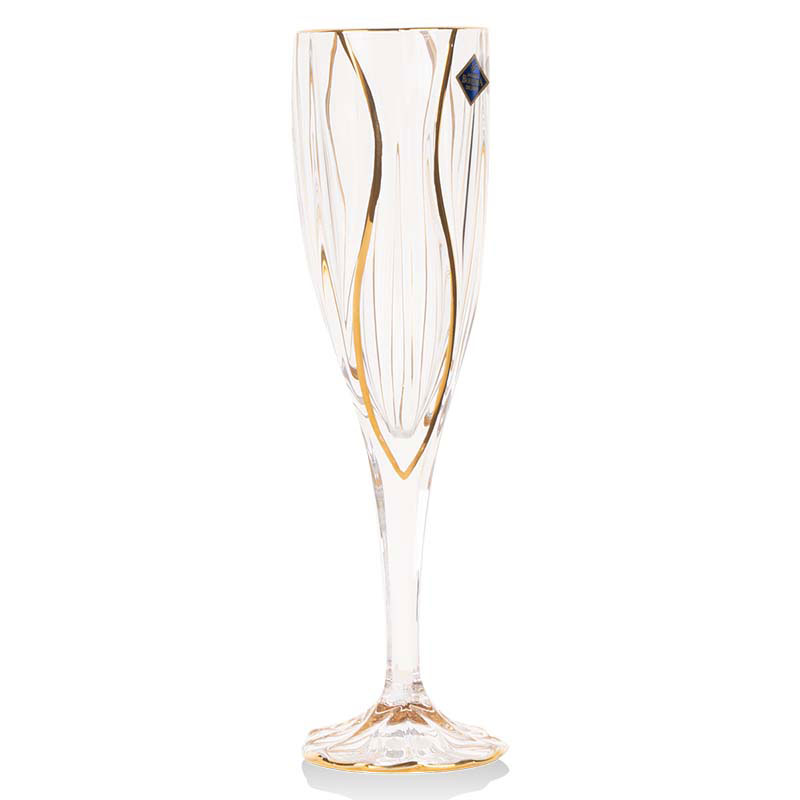 Набор бокалов для шампанского Jihlava Ocean Золото 180мл, 6шт Jihlava ИПС036 - фото 1