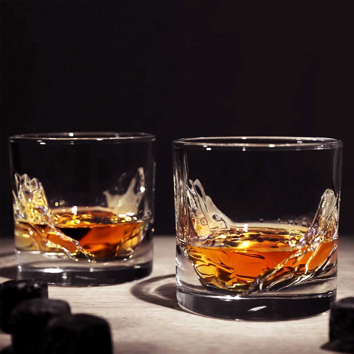 Набор стаканов для виски Liiton Grand Canyon 300мл, 2шт камни для виски в банке whiskey stones 6 шт