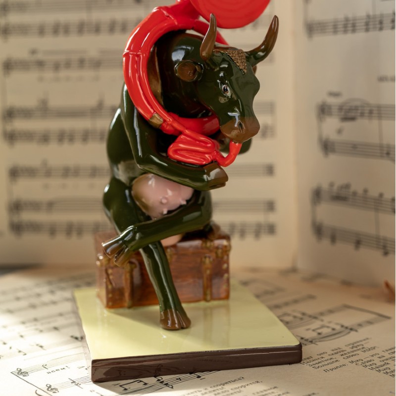 Коллекционная корова CowParade Josephine au Trombone