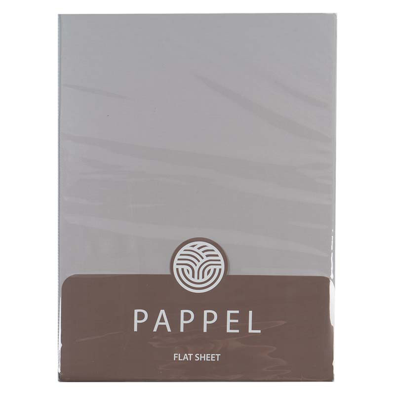 Простыня 2-спальная Pappel, цвет коричневый