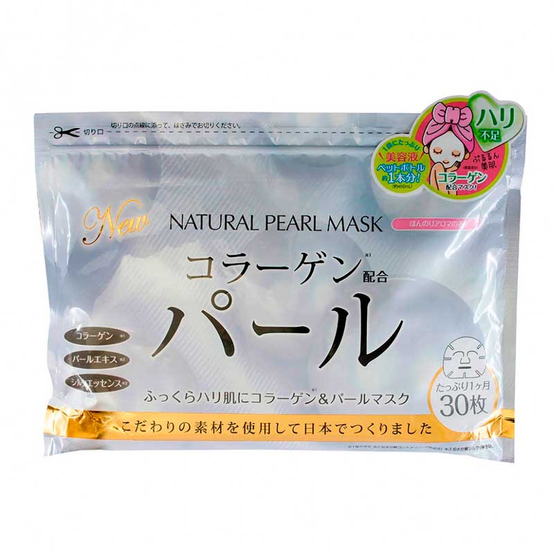 Маска для лица Japan Gals с экстрактом жемчуга, 30шт маска для лица japan gals pure5 essential с плацентой 30шт