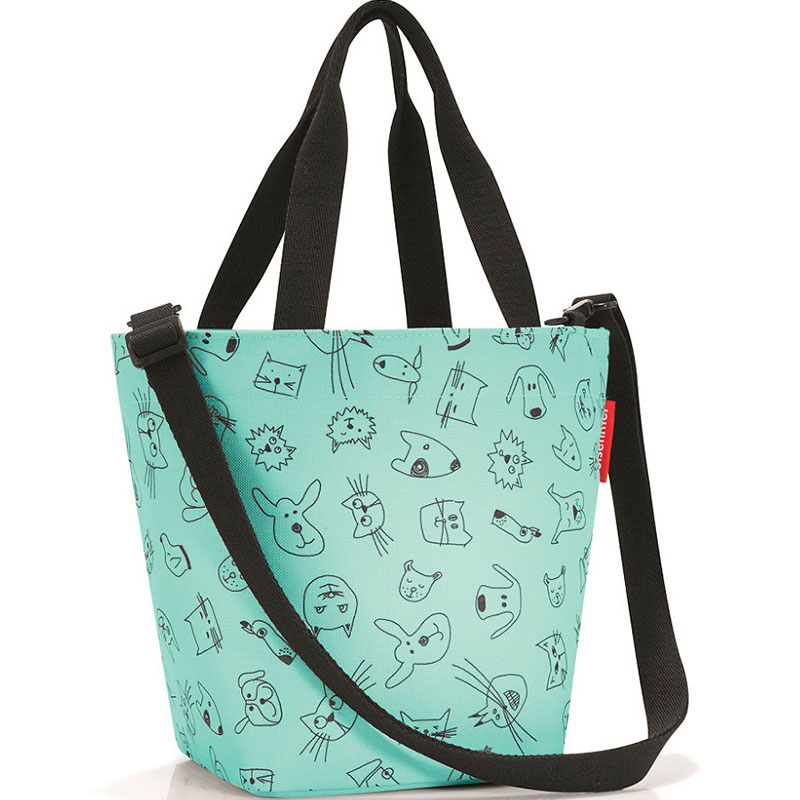 

Сумка детская Shopper XS cats and dogs mint, Мятный