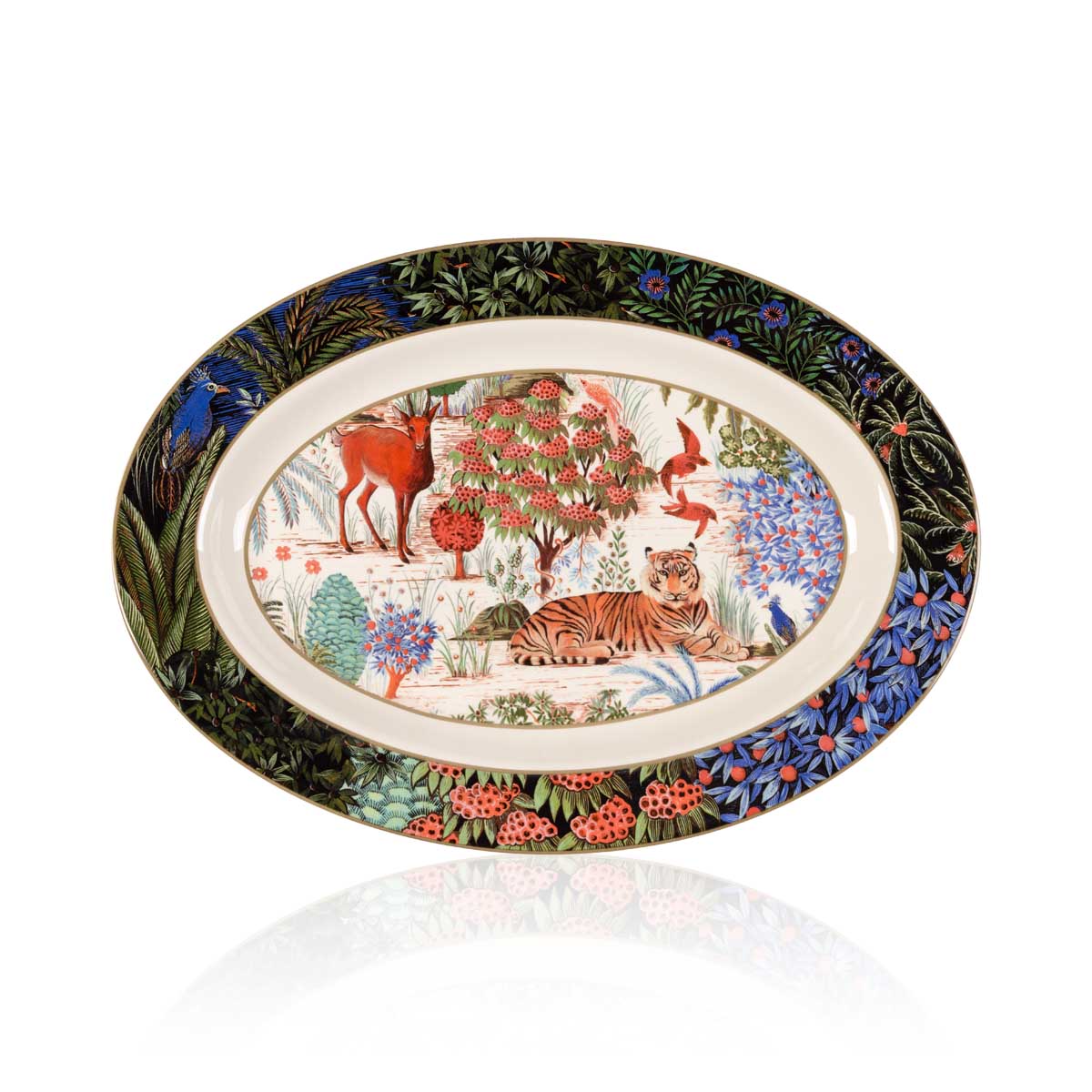 Блюдо овальное Gien Le Jardin Du Palais 37х26см 32860₽