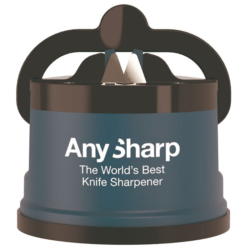 Точилка для ножей AnySharp пластиковый корпус, цвет голубой точилка для ножей hatamoto eds 1198