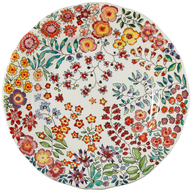 Тарелка для канапе Gien Poesie Gien 1855ALUN26, цвет разноцветный