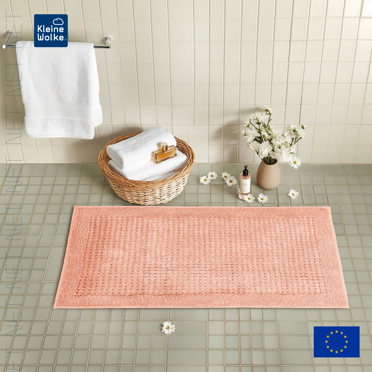 

Коврик для ванной комнаты Kleine Wolke Net Papaya 60x90см