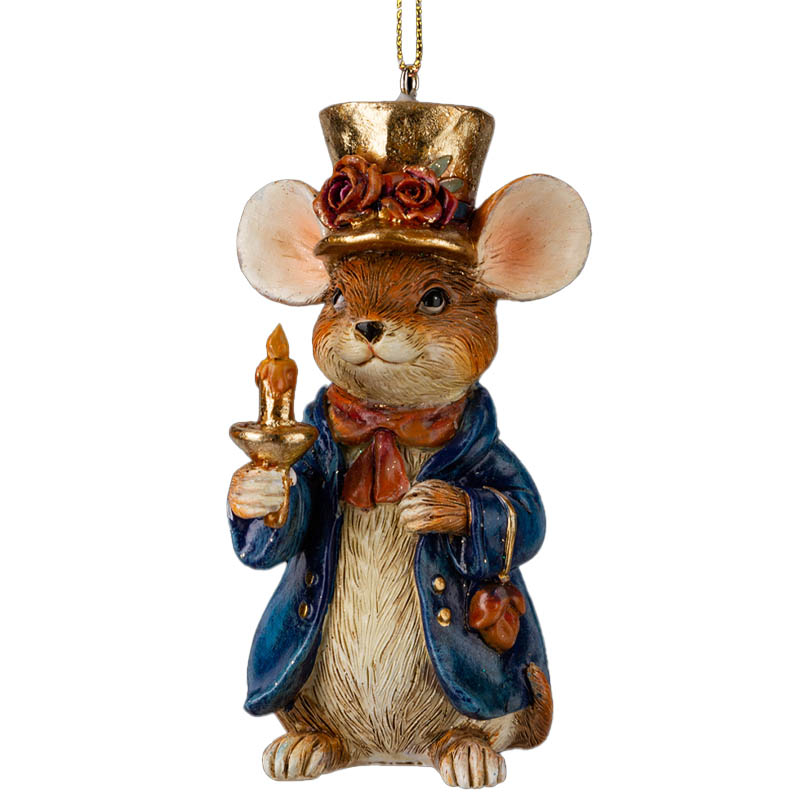 

Украшение ErichKrause Decor Мышь со свечой 10см