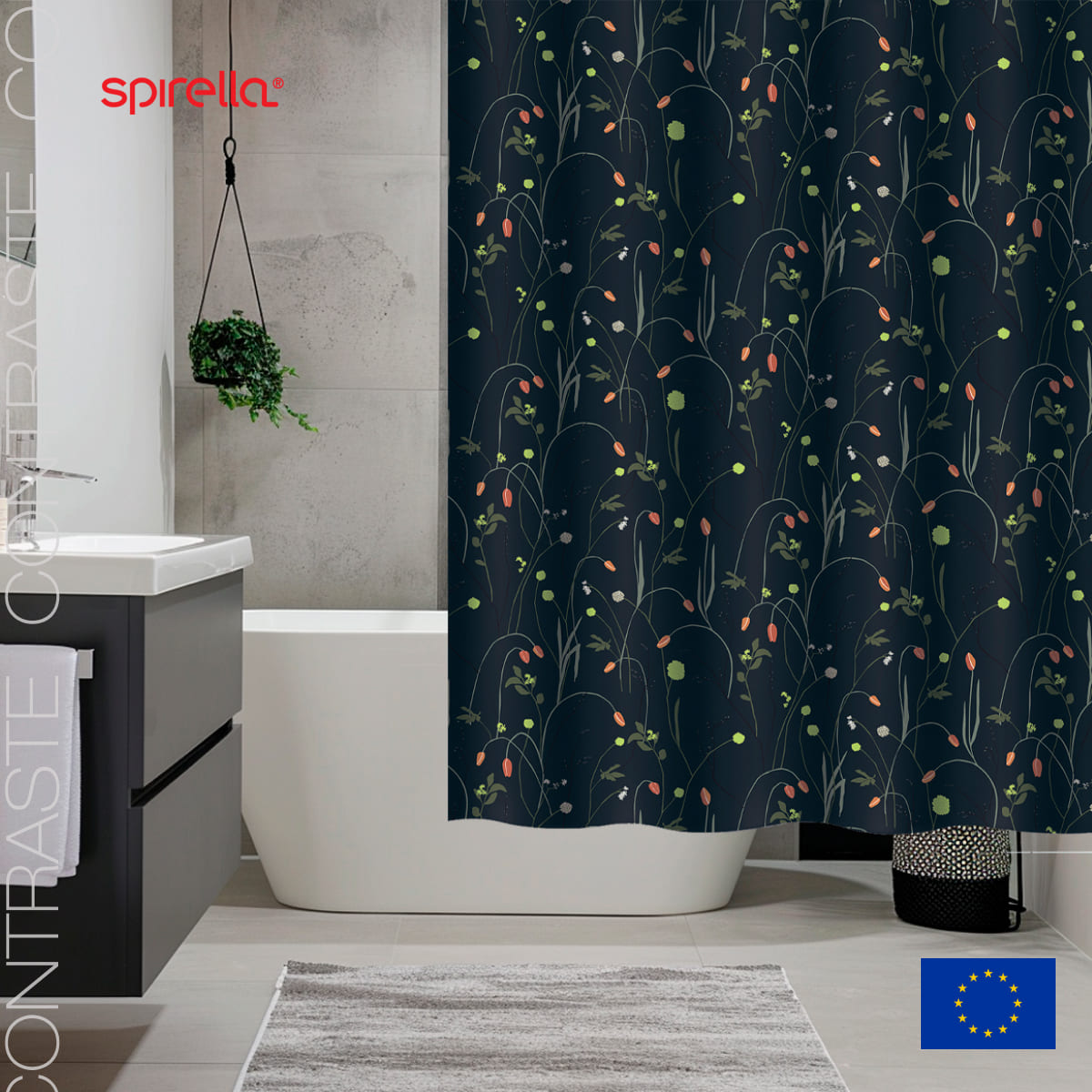 

Штора для ванной Spirella Contraste