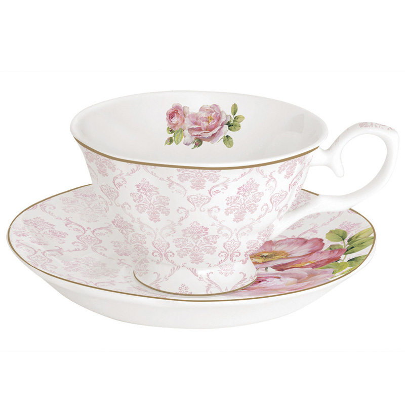 

Чашка с блюдцем Easy Life Floral Damask 200мл, Многоцветие