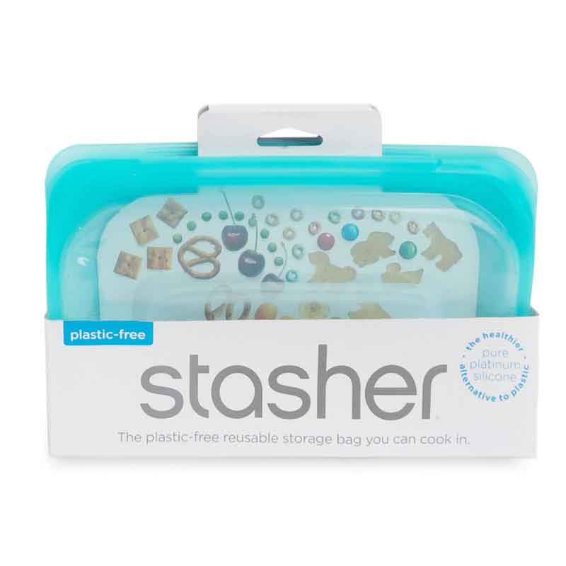 Контейнер для хранения Stasher Snack, бирюзовый STASHER STMK02, цвет голубой - фото 4