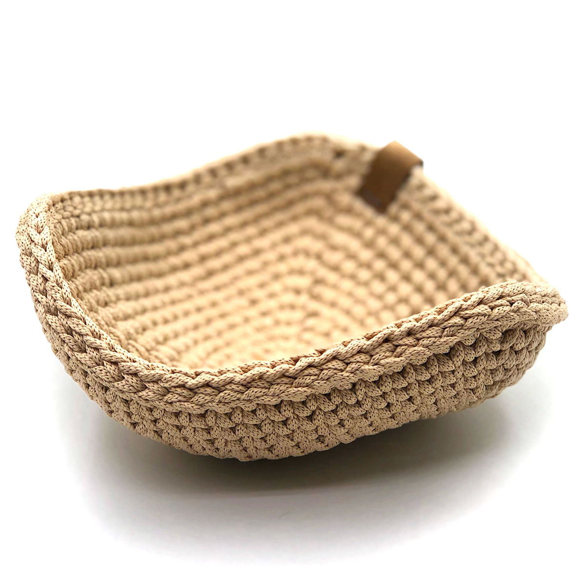 Корзинка плетеная Kenai Ceramics 18см, цвет бежевый