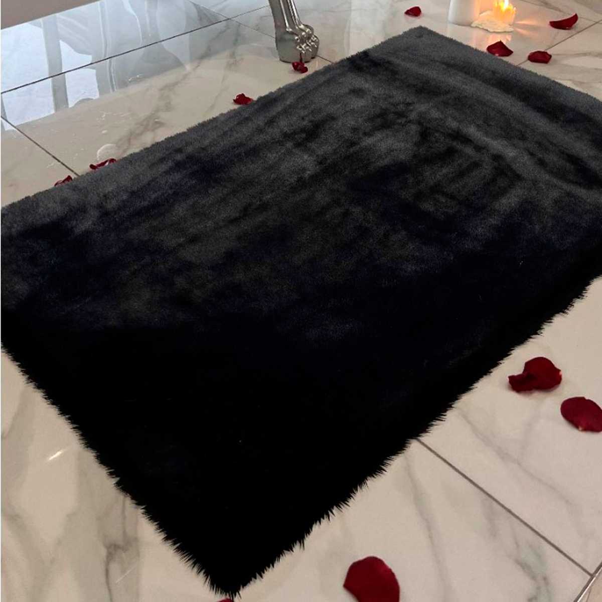 Коврик меховой Shahintex 50х80см, блэкглама