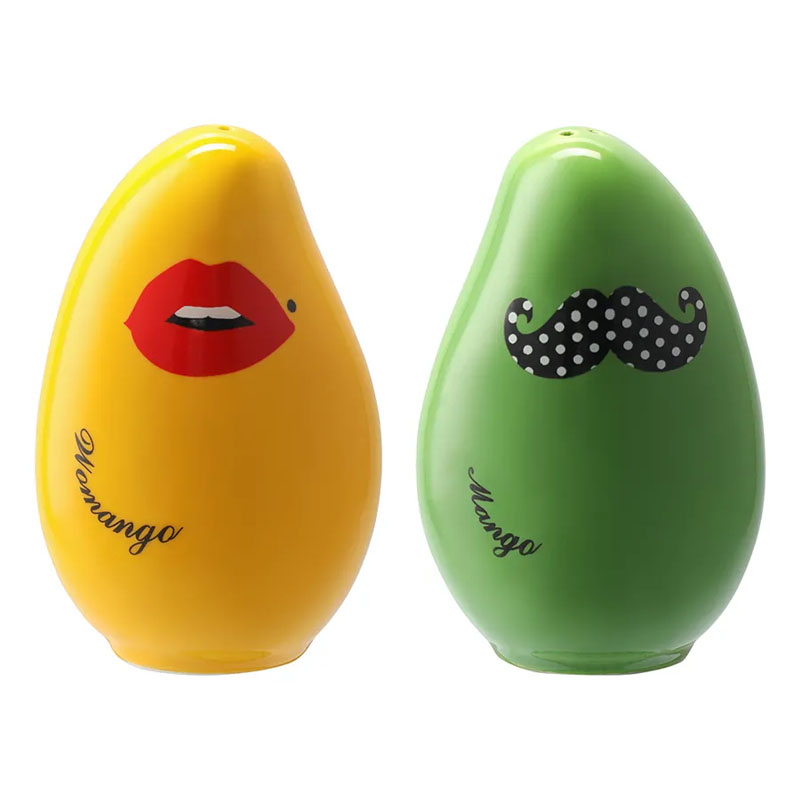 Солонка и перечница Designboom Korny Jokes Mango Womango