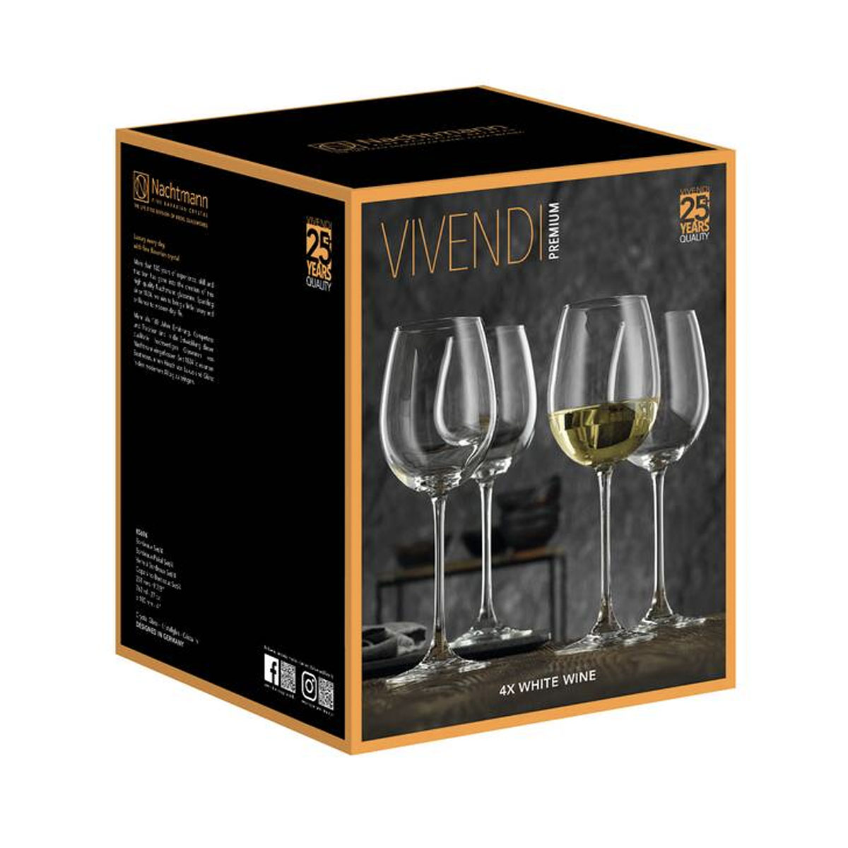 Набор бокалов для вина Nachtmann Vivendi 474мл, 4шт Nachtmann 85692, цвет прозрачный - фото 7