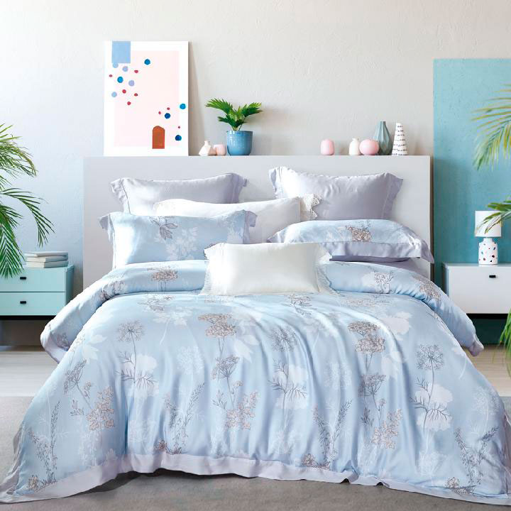 

Комплект постельного белья 1,5-спальный Pappel, 4 предмета, Голубой