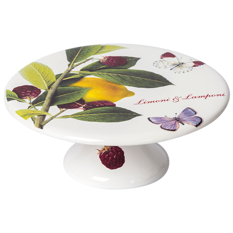 

Тортовница Ceramiche Viva Limoni e Lamponi 17см, Многоцветие