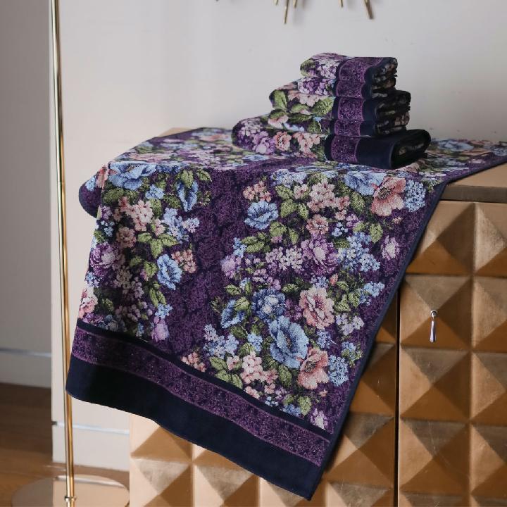 Полотенце Feiler Anjelika 50x100см, цвет черничный