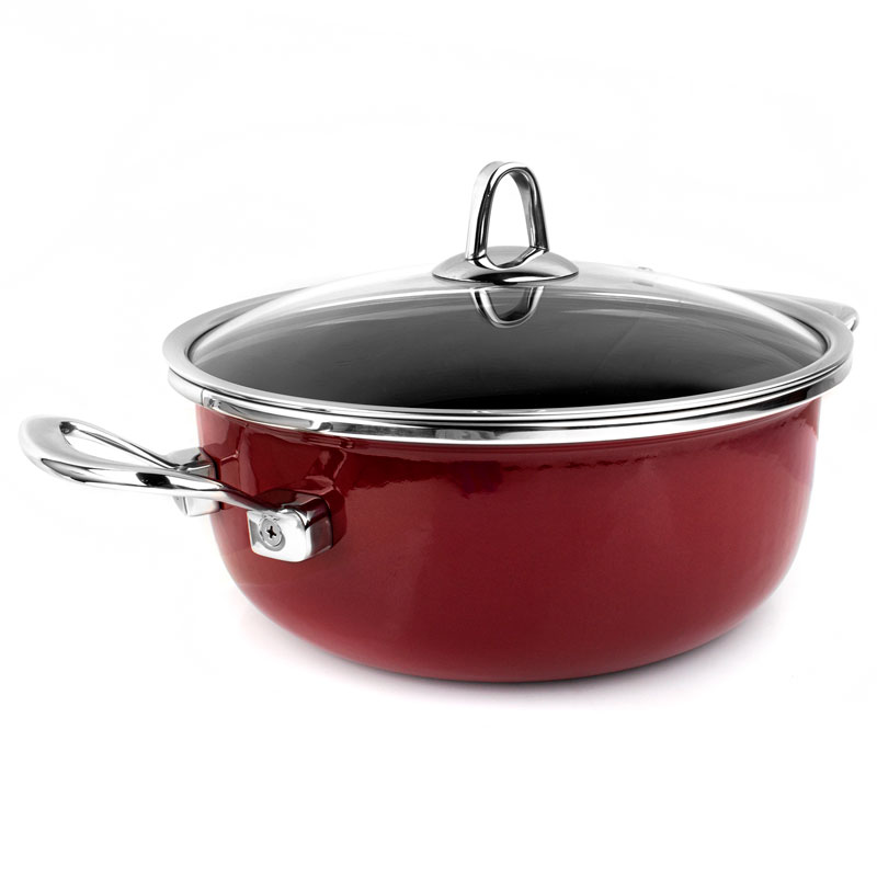 

Кастрюля низкая Kochstar Copper Core Cookware 4,3л, Красный