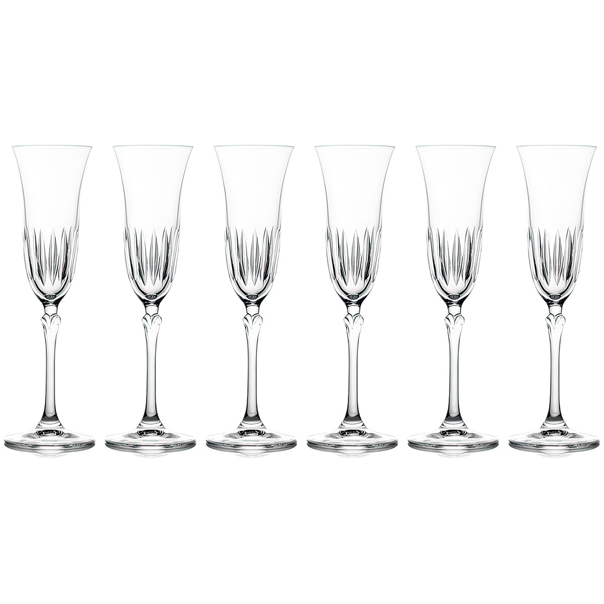 Набор бокалов для шампанского Le Stelle Gemma Point Le Stelle LR-086, цвет прозрачный